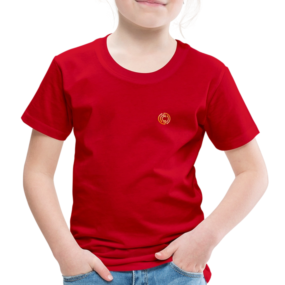 Kinder Premium T-Shirt Logo - Rot