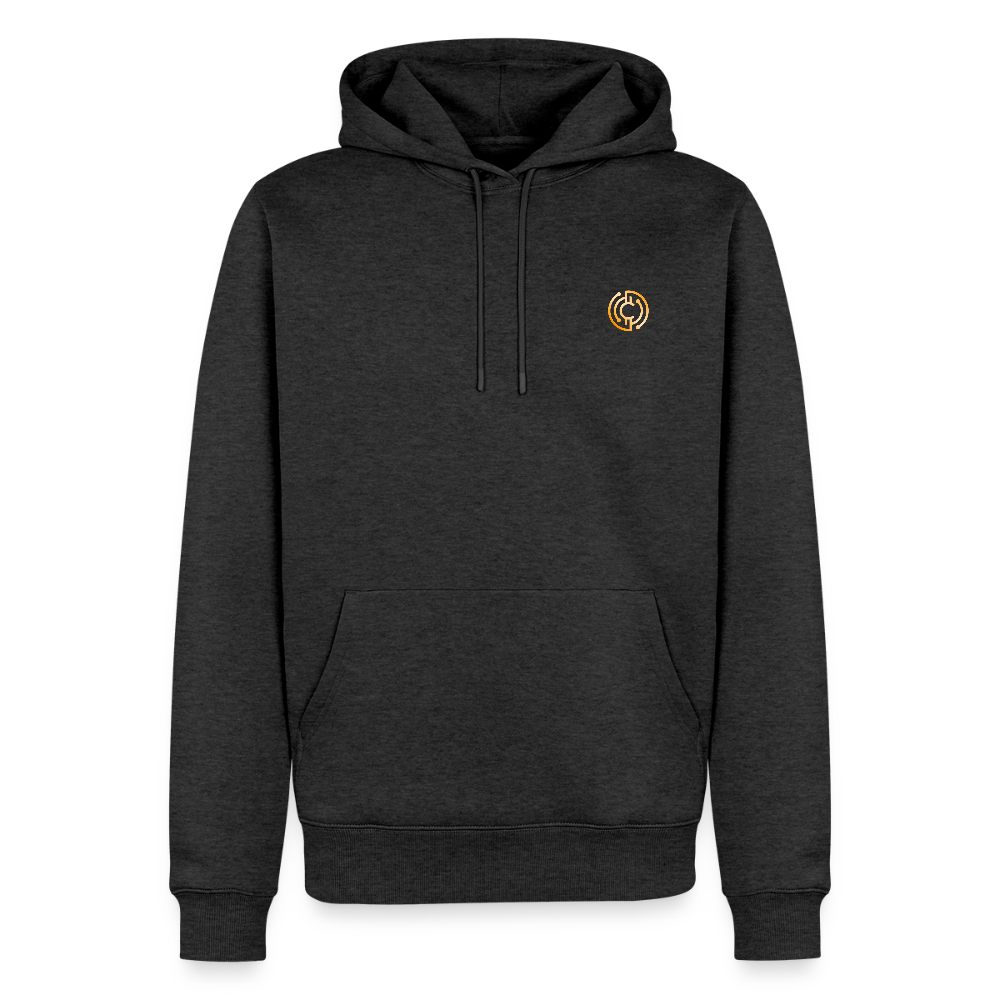 Männer Premium Hoodie Logo - Anthrazit meliert