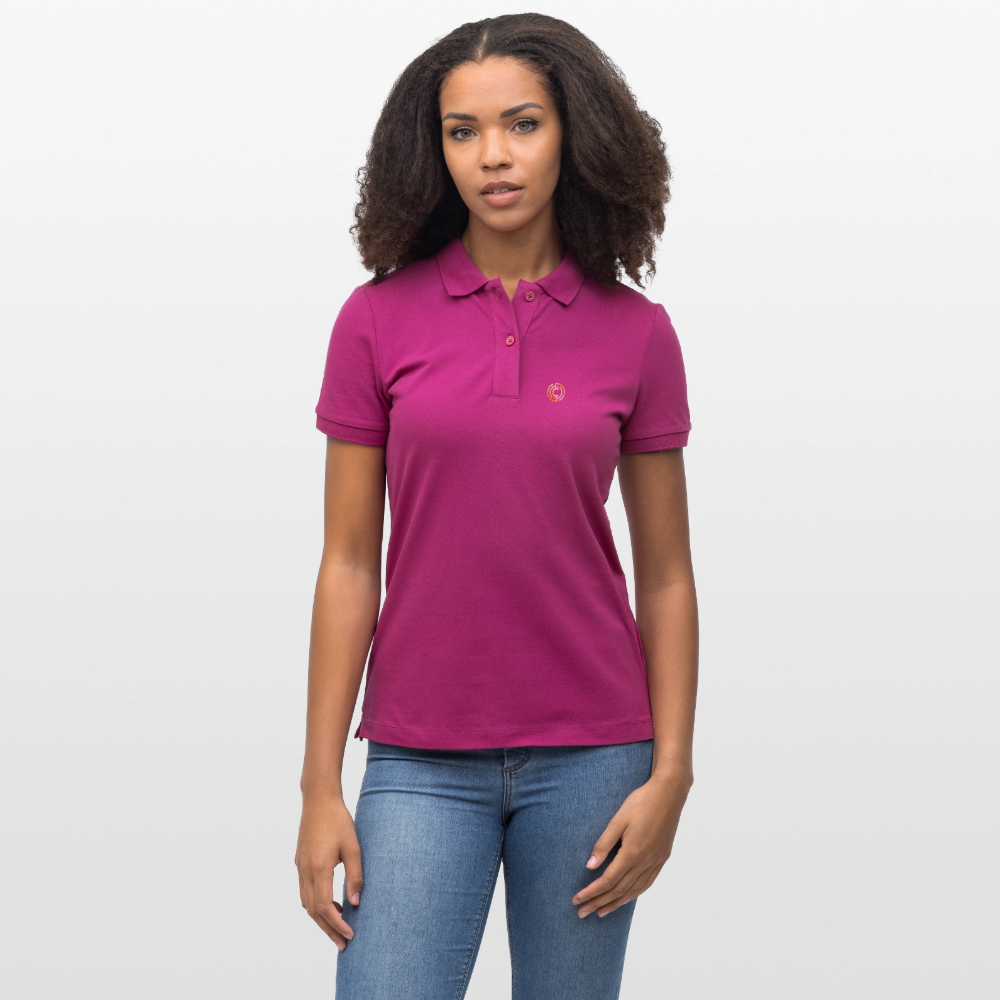 Frauen Bio-Poloshirt Logo - Orchidee
