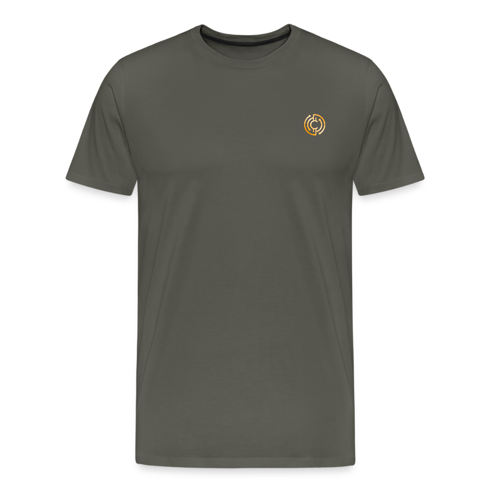 Männer Premium T-Shirt Logo - Asphalt