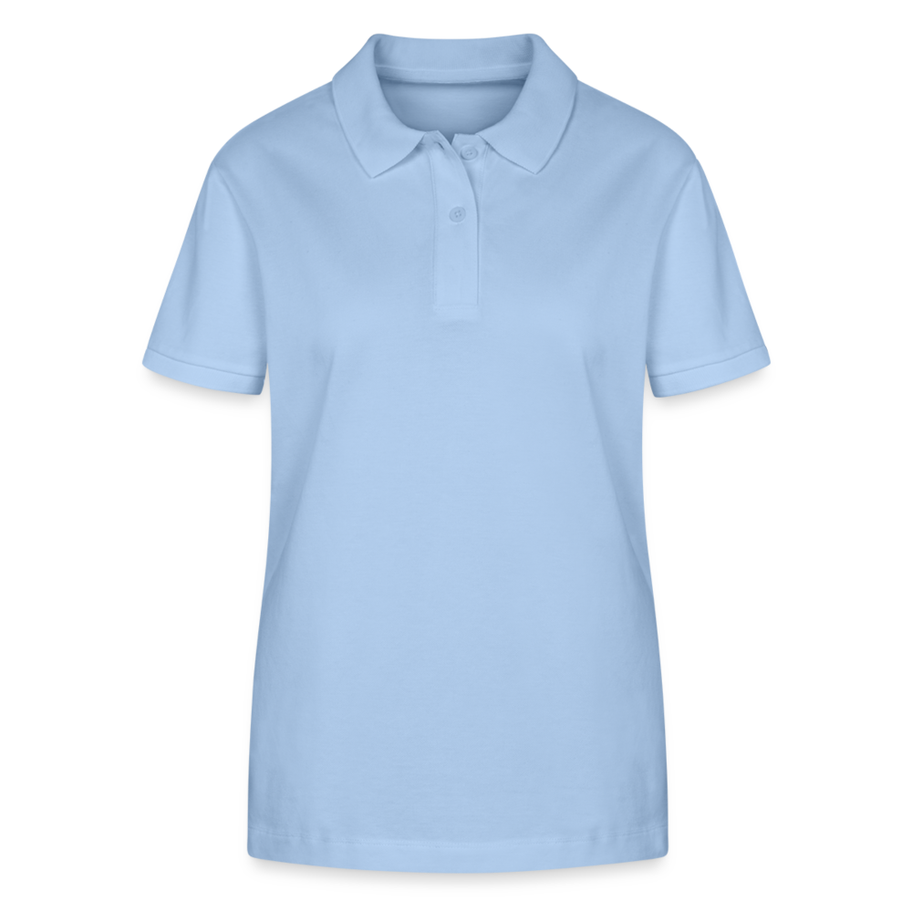 Frauen Bio-Poloshirt The City of the Future - sky Blue