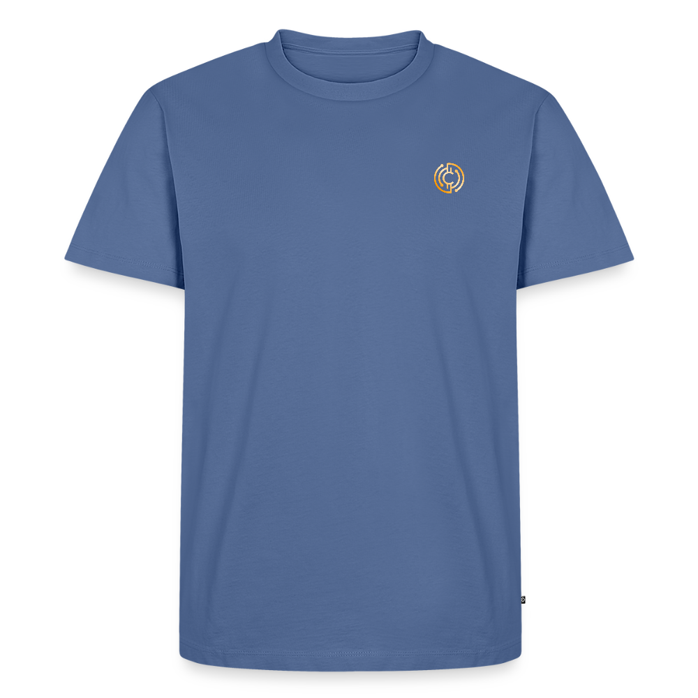 Männer Premium T-Shirt Logo - Taubenblau