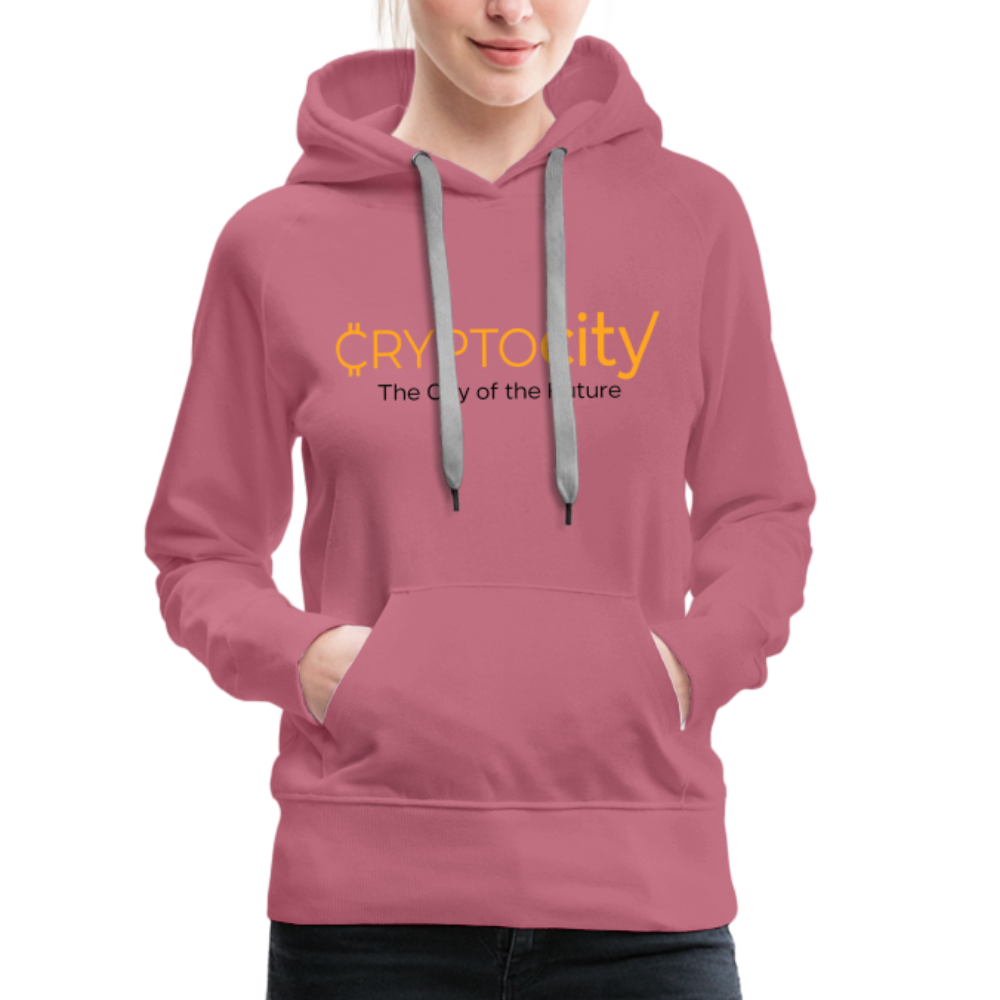 Frauen Premium Hoodie The City of the Future - Malve