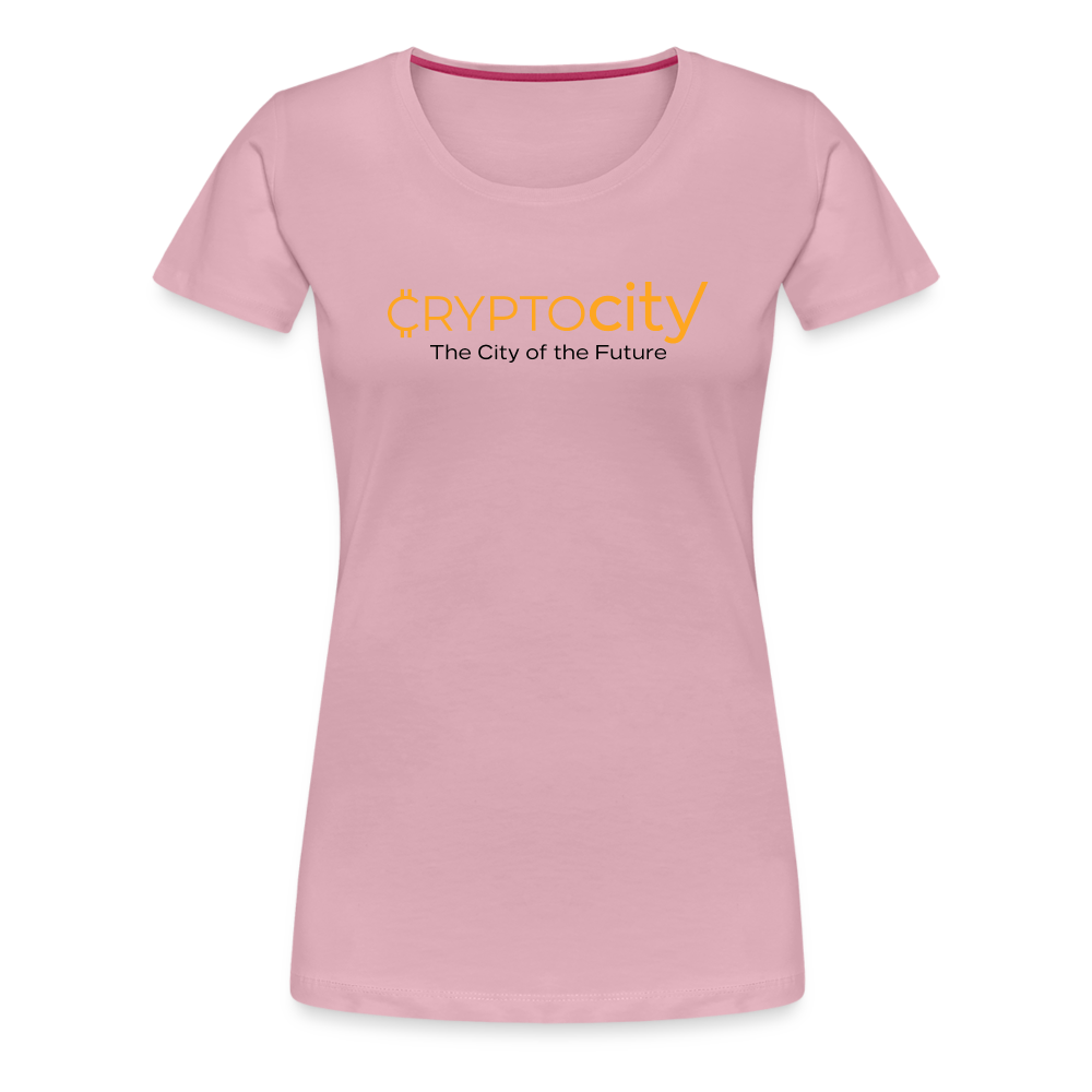 Frauen Premium T-Shirt The City of the Future - Hellrosa