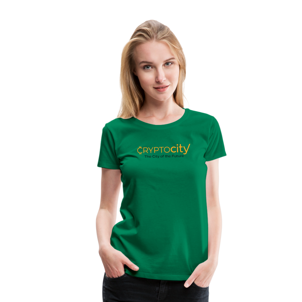 Frauen Premium T-Shirt The City of the Future - Kelly Green