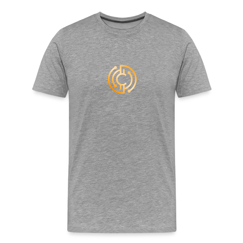Männer Premium T-Shirt - The City + Logo - Iron Man Edition - Grau meliert