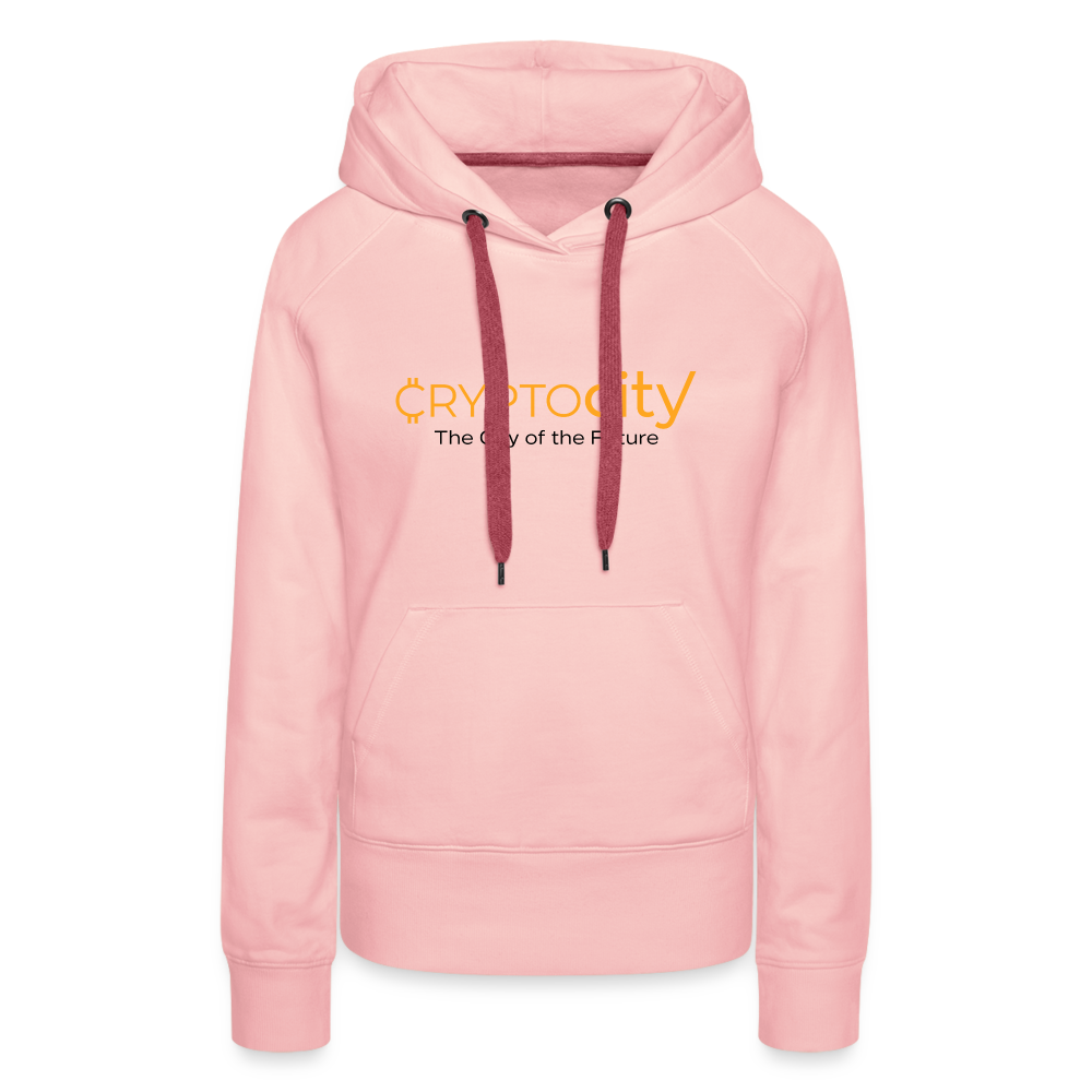 Frauen Premium Hoodie The City of the Future - Kristallrosa