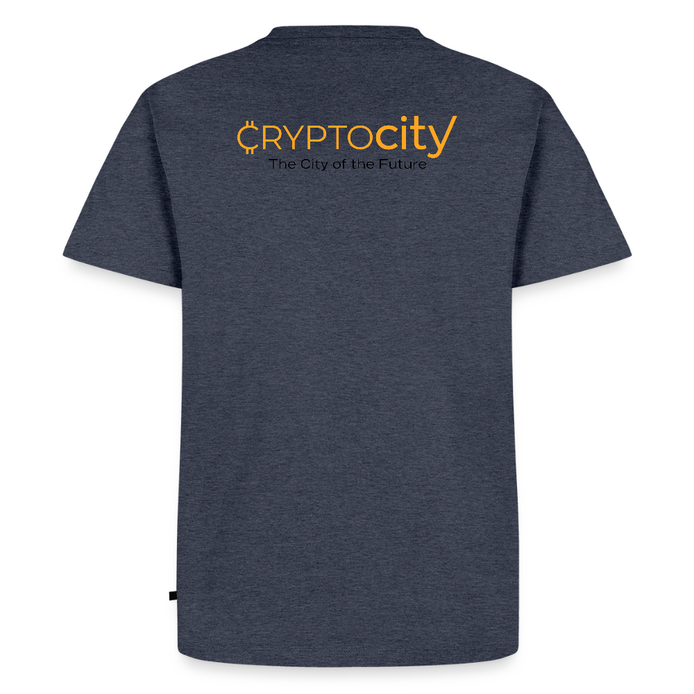 Männer Premium T-Shirt The City + Logo - Jeansblau 