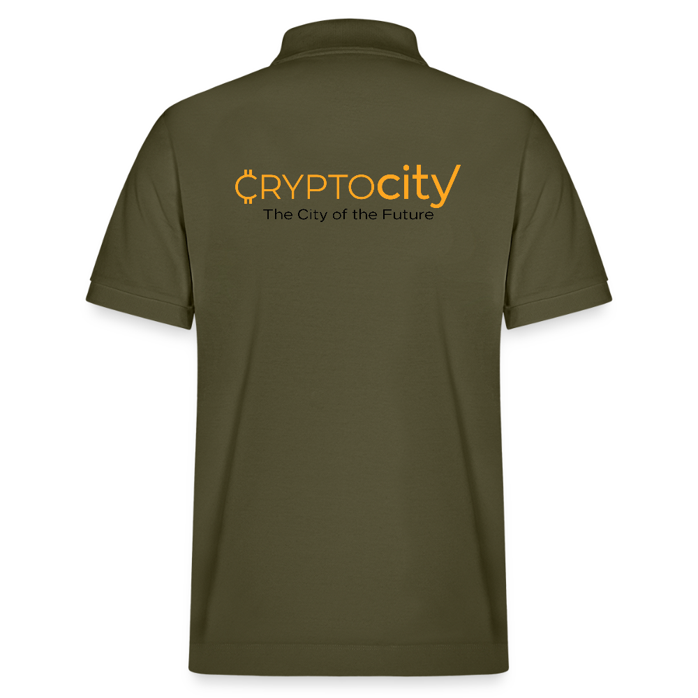 Bio-Poloshirt Herren The City + Logo - Khaki