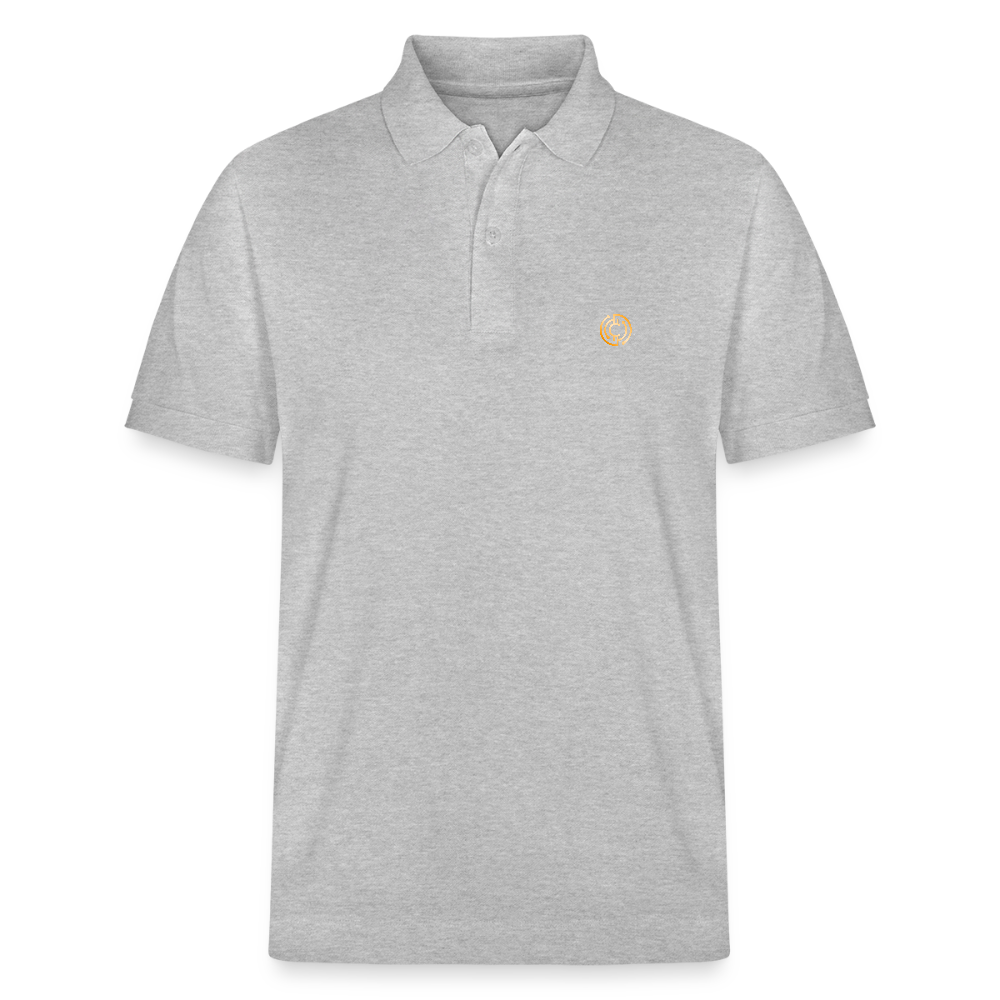 Bio-Poloshirt Herren Logo - Grau meliert