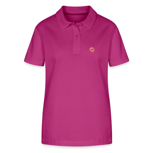 Frauen Bio-Poloshirt Logo - Orchidee