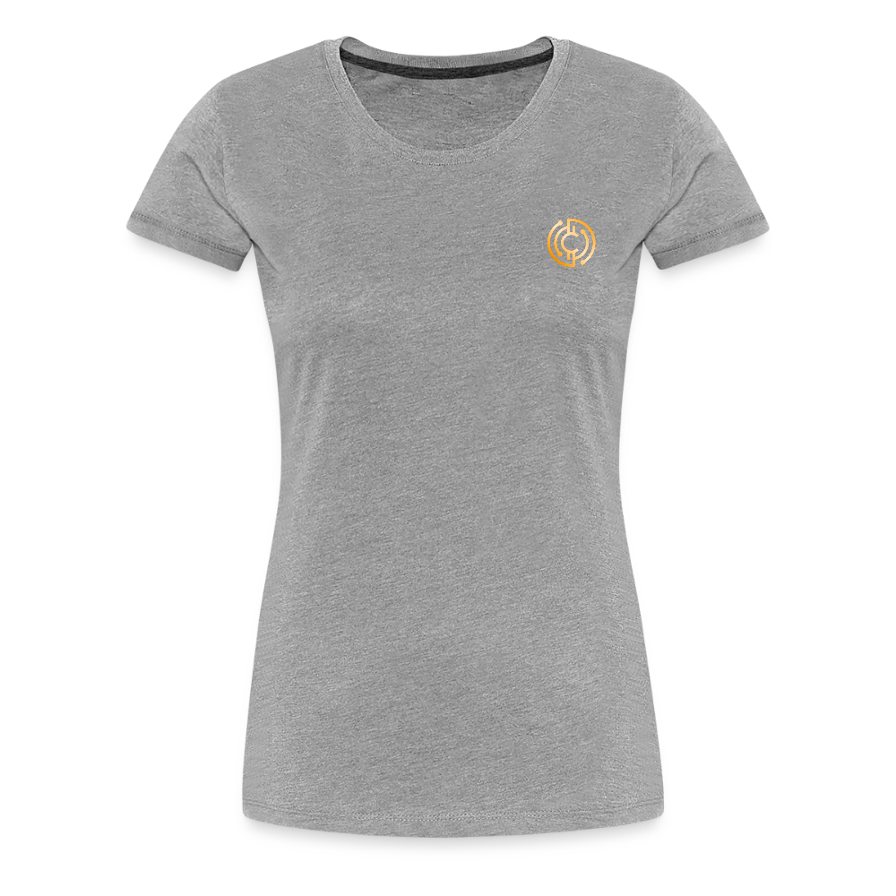 Frauen Premium T-Shirt Logo - Grau meliert