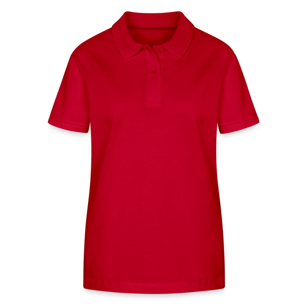 Frauen Bio-Poloshirt The City of the Future - Rot