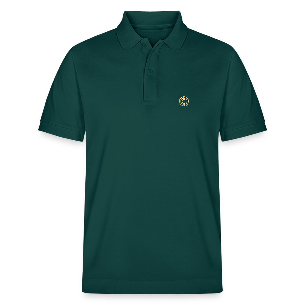 Bio-Poloshirt Herren The City + Logo - Glasiertes Grün