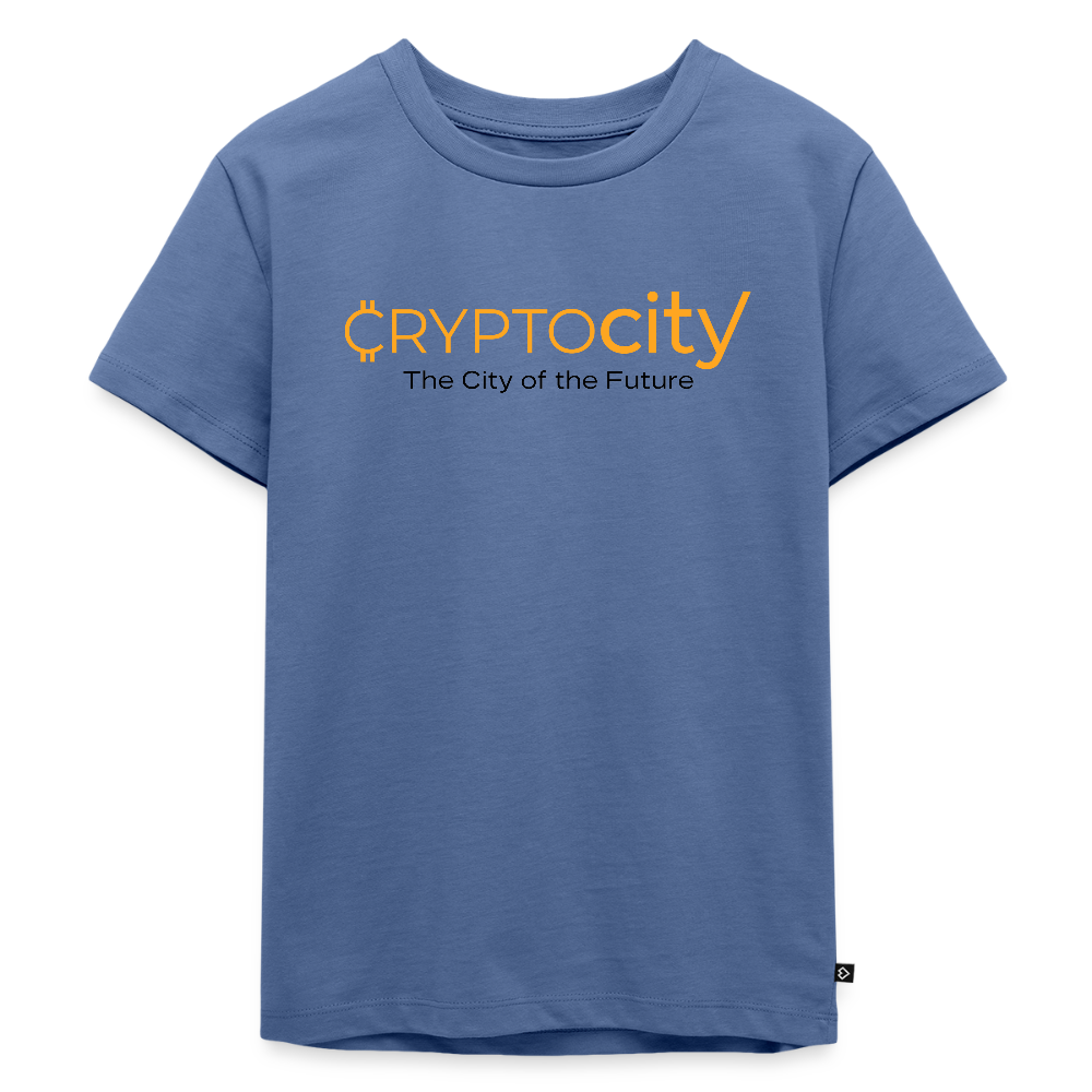 Kinder Premium T-Shirt The City of the Fututre - Taubenblau