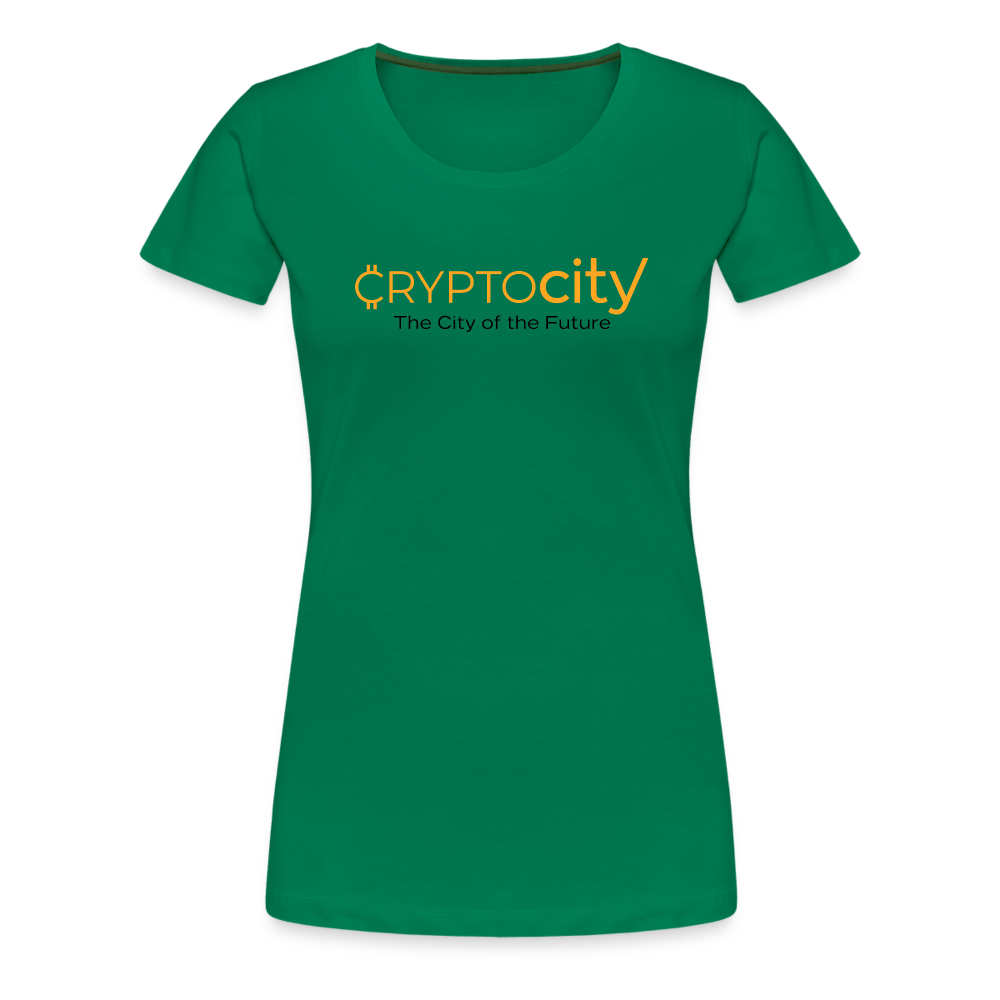 Frauen Premium T-Shirt The City of the Future - Kelly Green