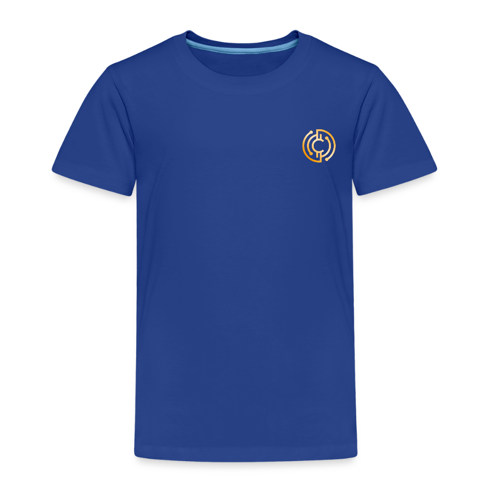 Kinder Premium T-Shirt The City + Logo - Königsblau