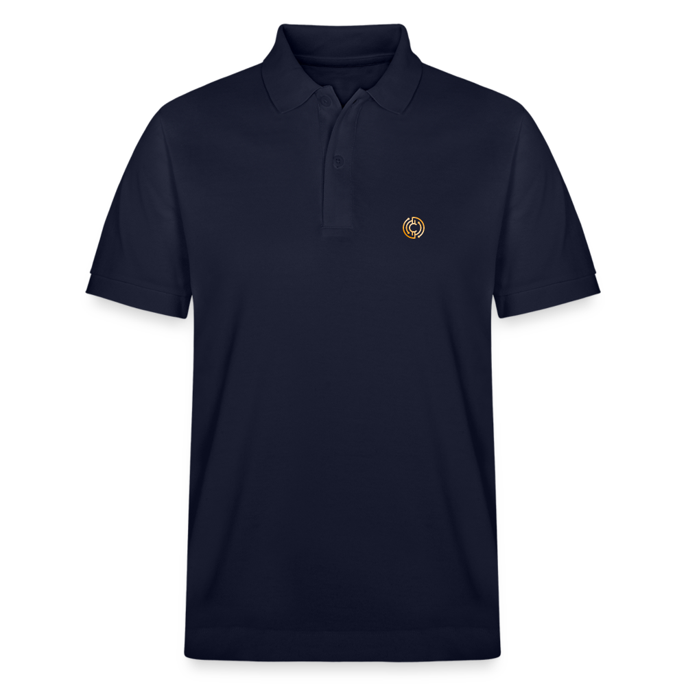 Bio-Poloshirt Herren The City + Logo - Navy