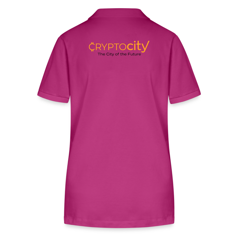 Frauen Bio-Poloshirt The City of the Future - Orchidee