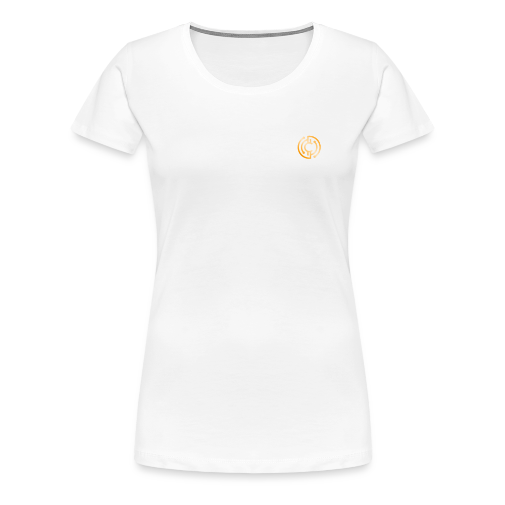Frauen Premium T-Shirt The City + Logo - Weiß