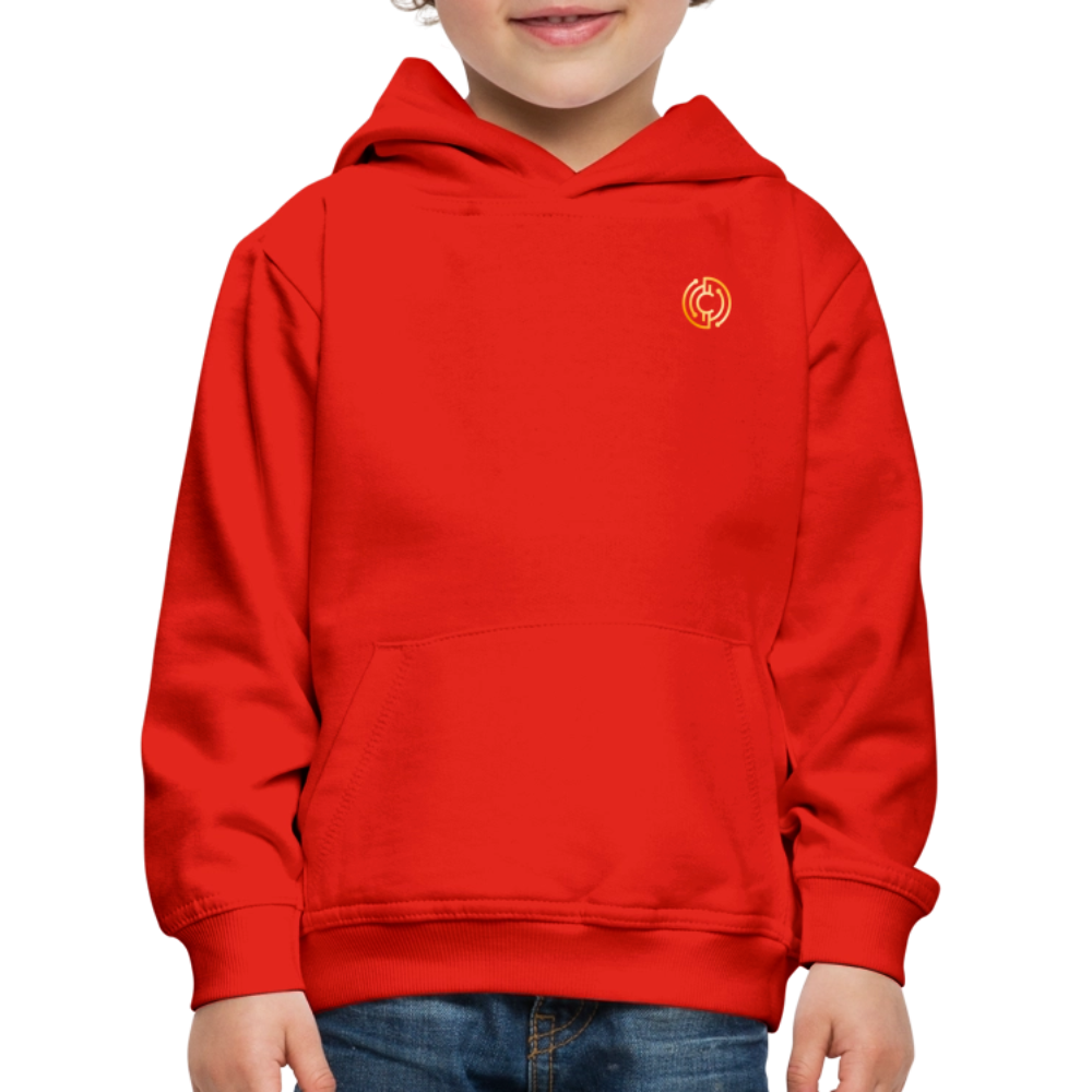 Kinder Premium Hoodie Logo - Rot