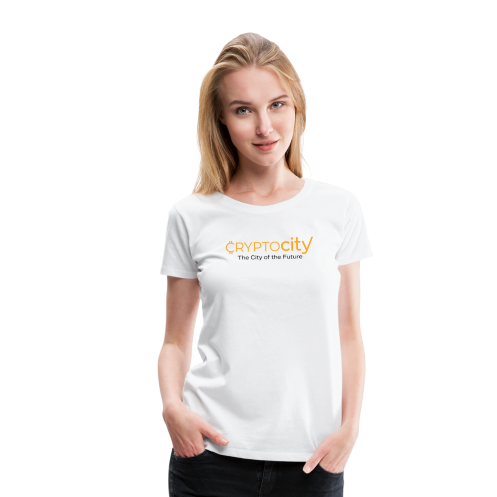 Frauen Premium T-Shirt The City of the Future - Weiß