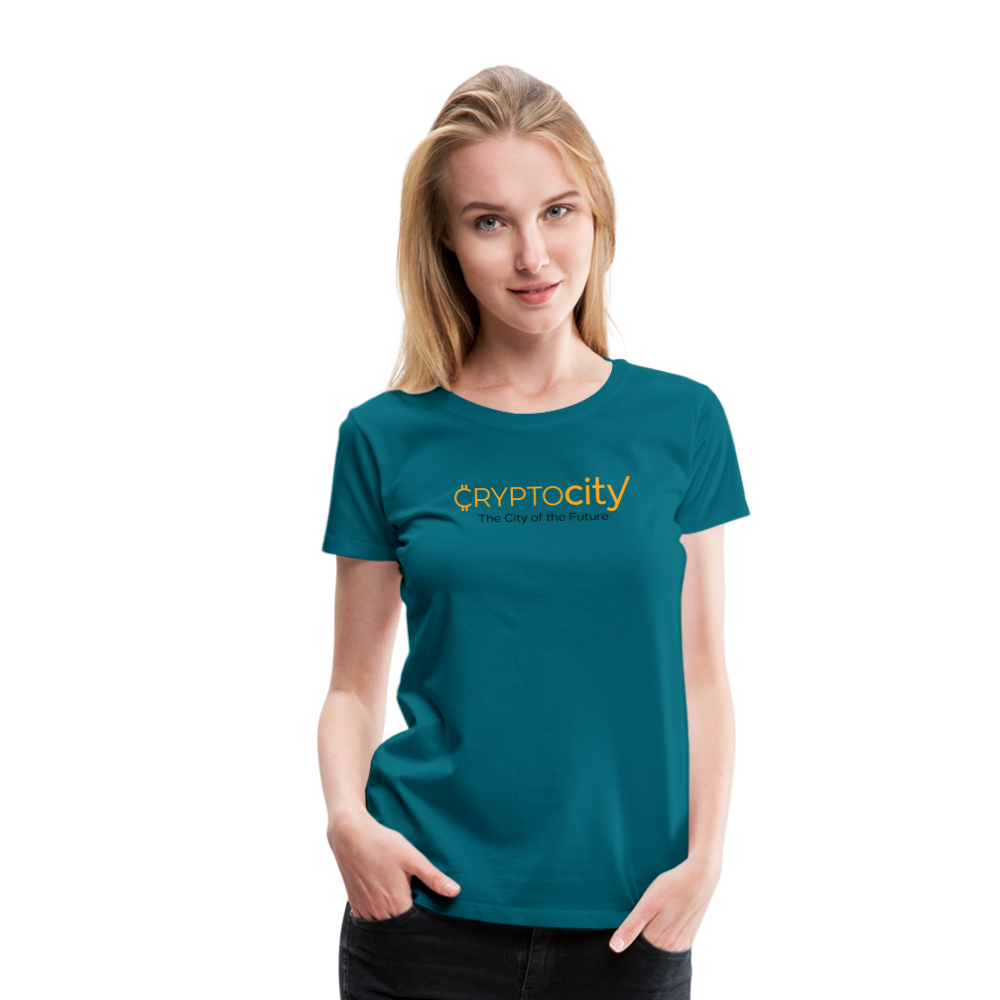 Frauen Premium T-Shirt The City of the Future - Divablau