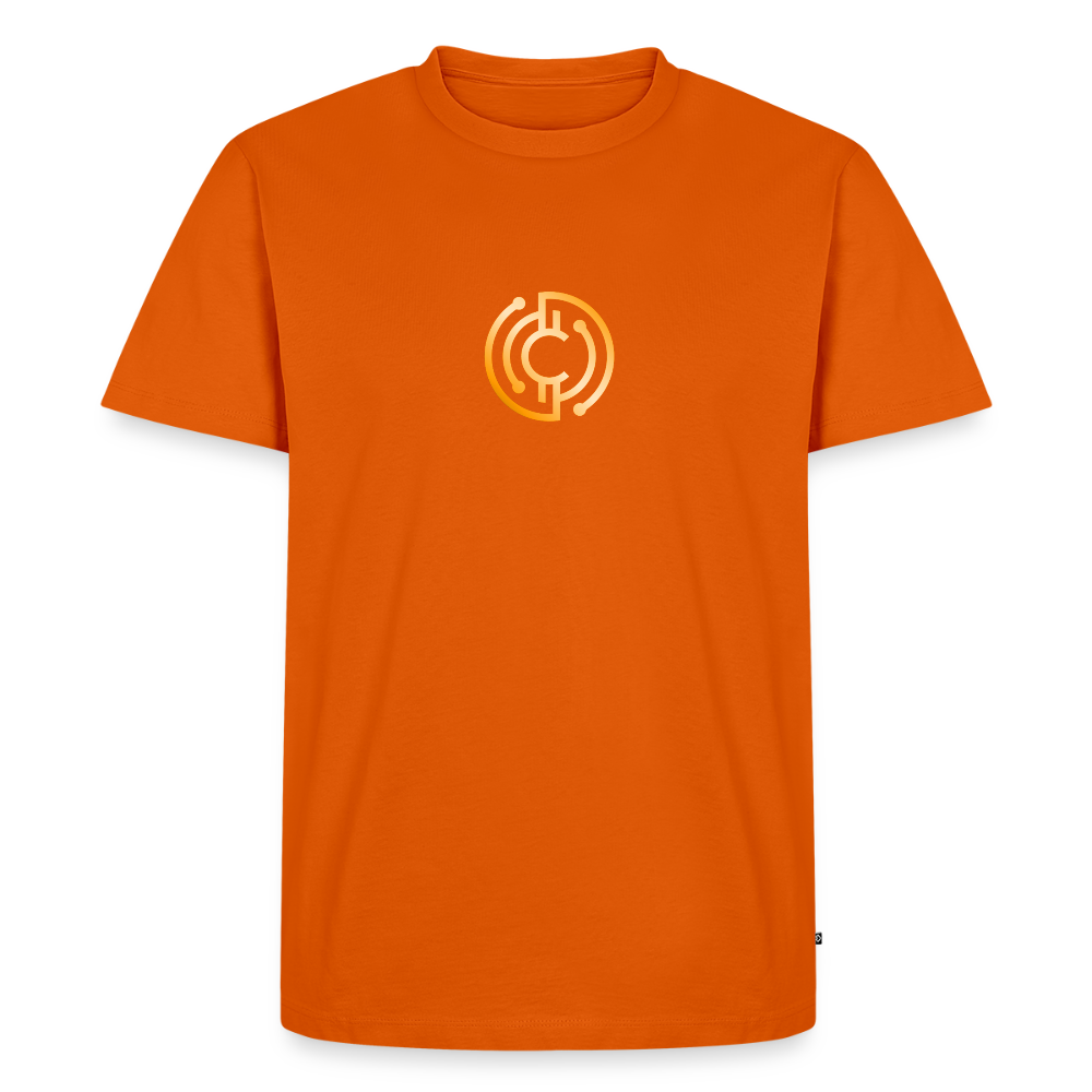 Männer Premium T-Shirt - The City + Logo - Iron Man Edition - Orange 