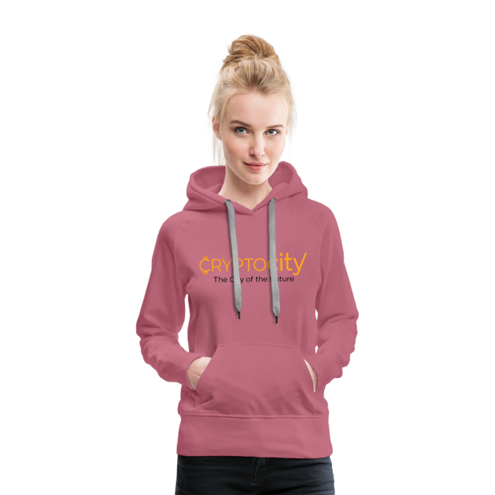 Frauen Premium Hoodie The City of the Future - Malve