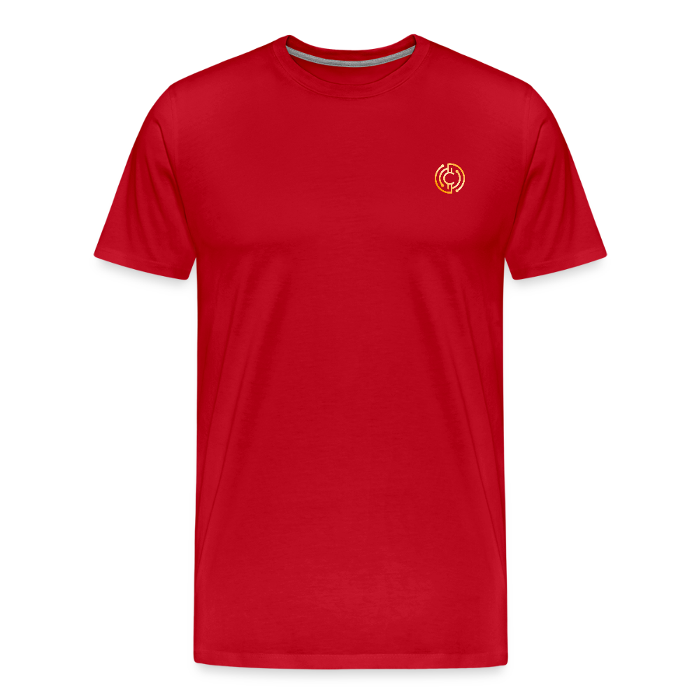 Männer Premium T-Shirt Logo - Rot