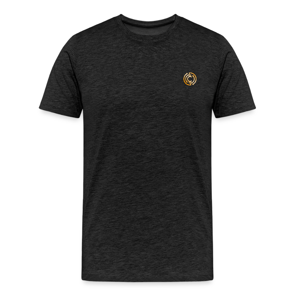 Männer Premium T-Shirt The City + Logo - Anthrazit