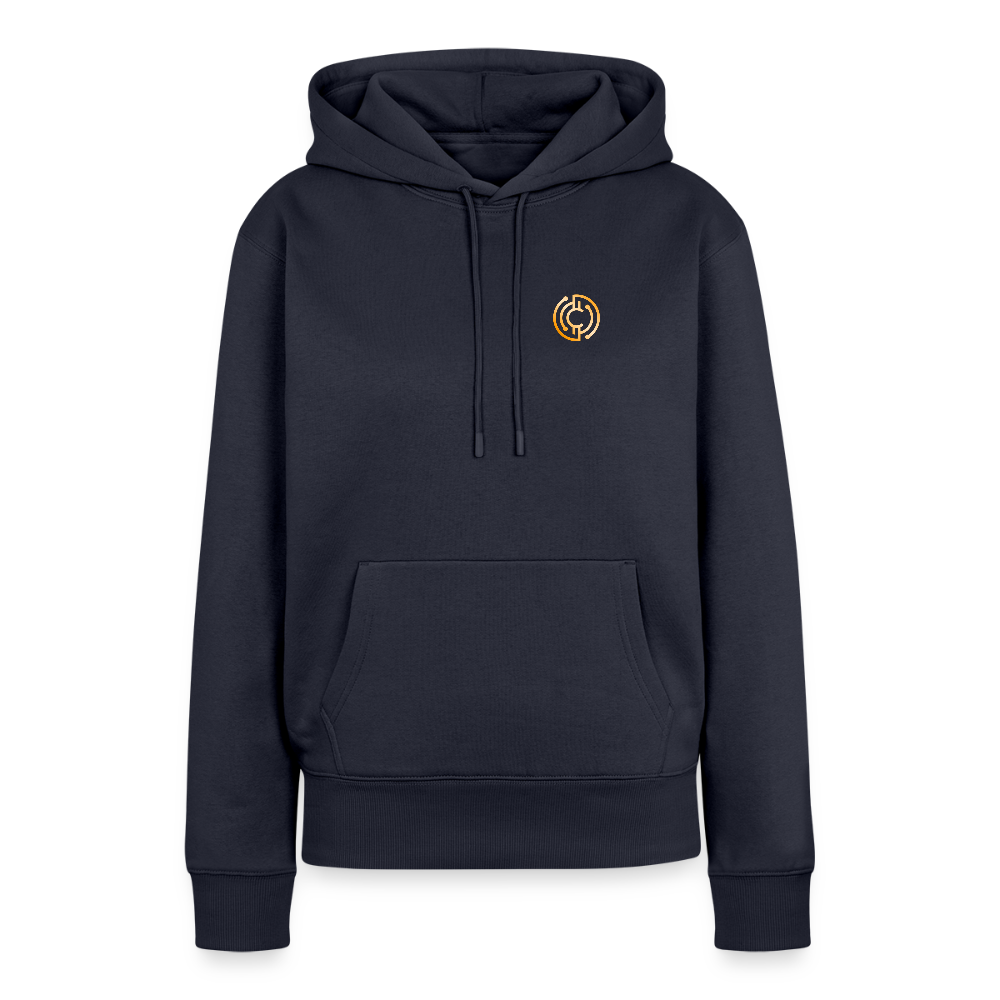 Frauen Premium Hoodie Logo - Navy