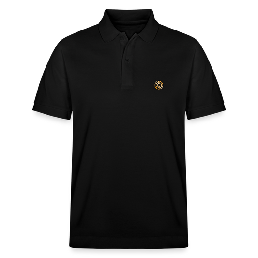 Bio-Poloshirt Herren Logo - Schwarz