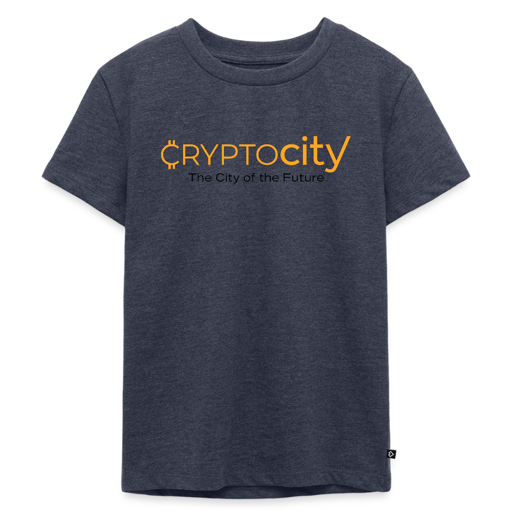 Kinder Premium T-Shirt The City of the Fututre - Jeansblau 