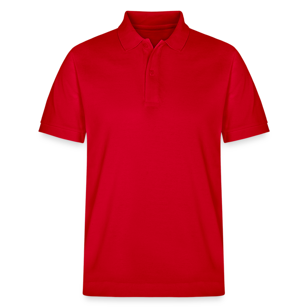 Herren Bio-Poloshirt The City of the Future - Rot