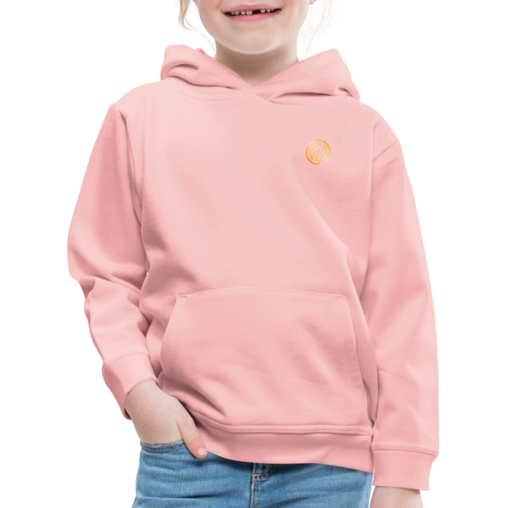 Kinder Premium Hoodie The City + Logo - Kristallrosa