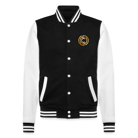 College-Sweatjacke Logo - Schwarz/Weiß