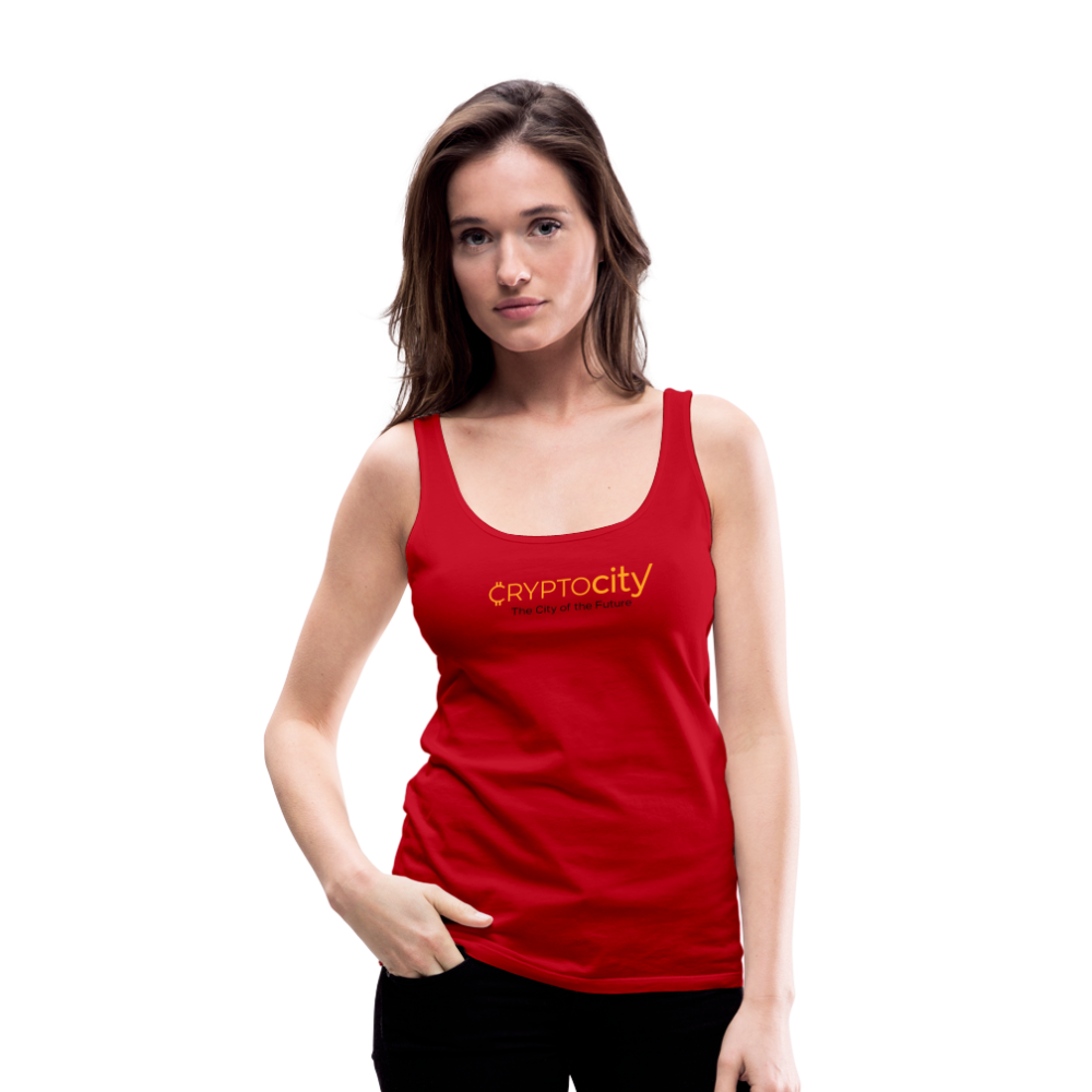 Frauen Premium Tank Top The City of the Future - Rot