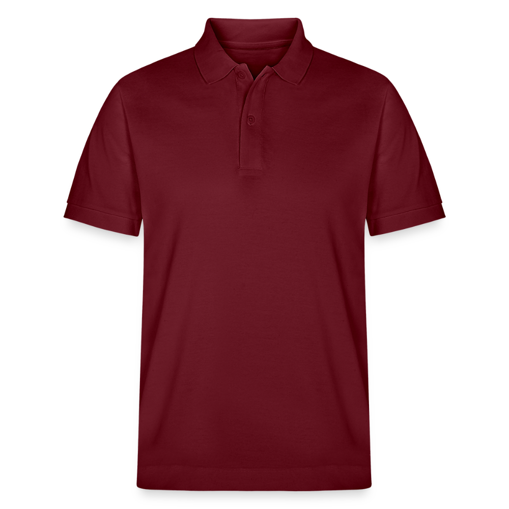 Herren Bio-Poloshirt The City of the Future - Burgunderrot