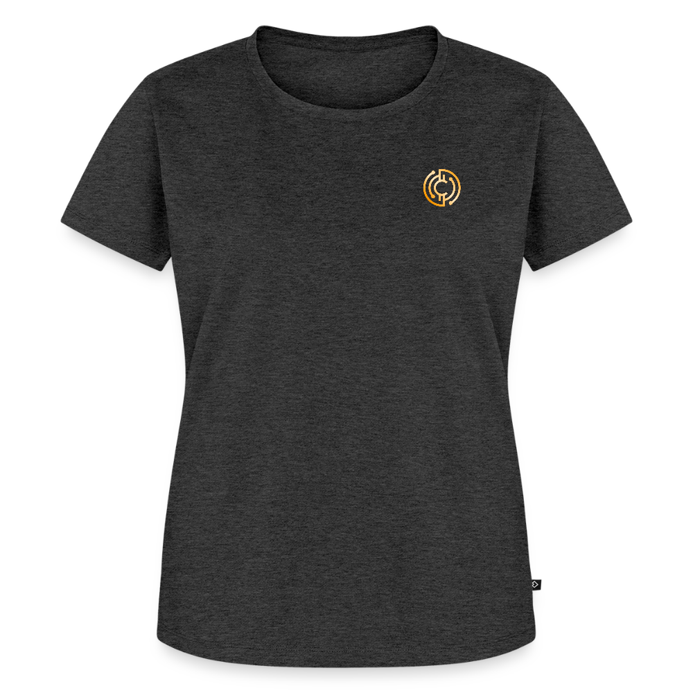 Frauen Premium T-Shirt Logo - Anthrazit meliert