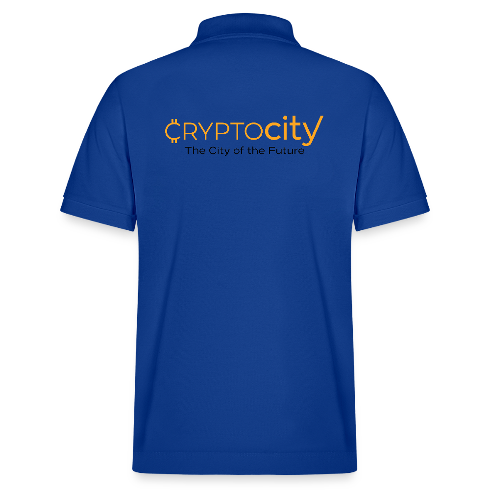 Bio-Poloshirt Herren The City + Logo - Dunkelblau