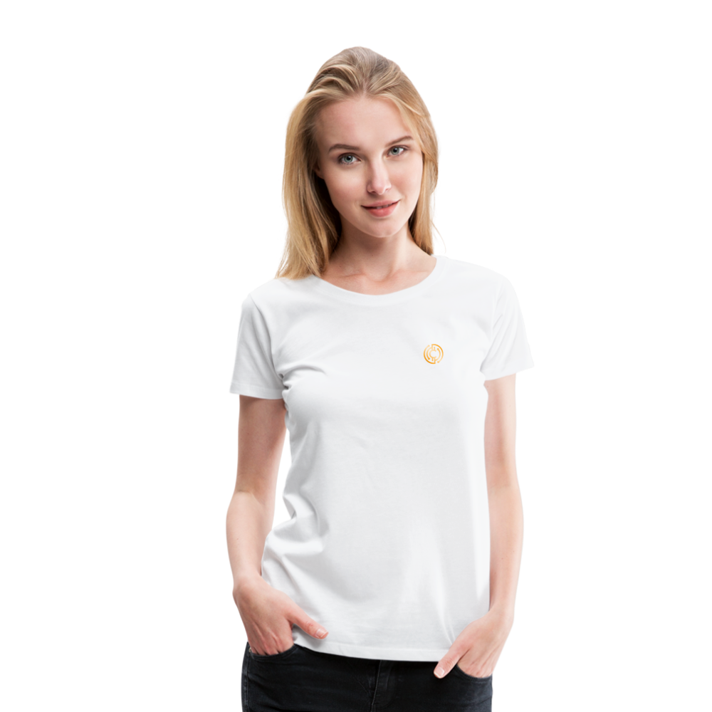 Frauen Premium T-Shirt The City + Logo - Weiß