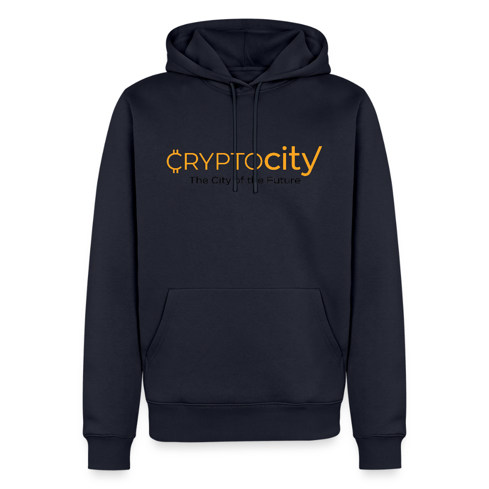 Männer Premium Hoodie The City of the Future - Navy