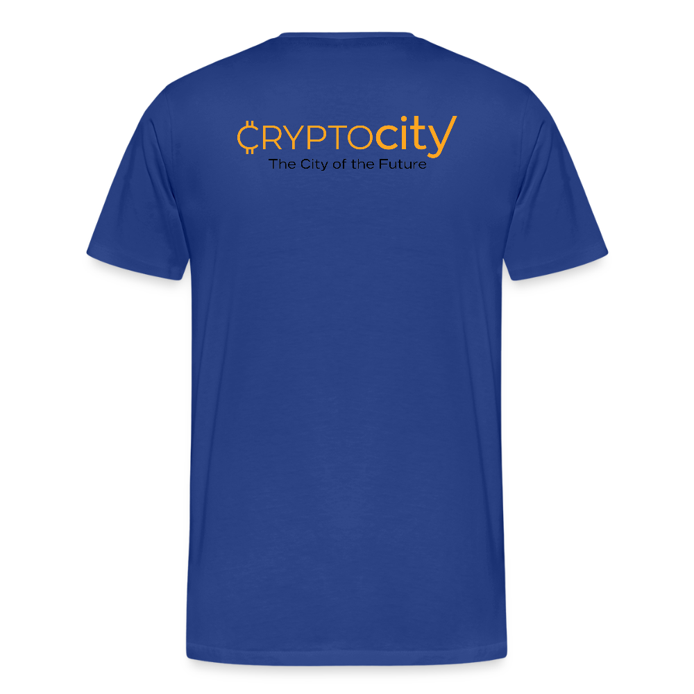Männer Premium T-Shirt The City + Logo - Königsblau