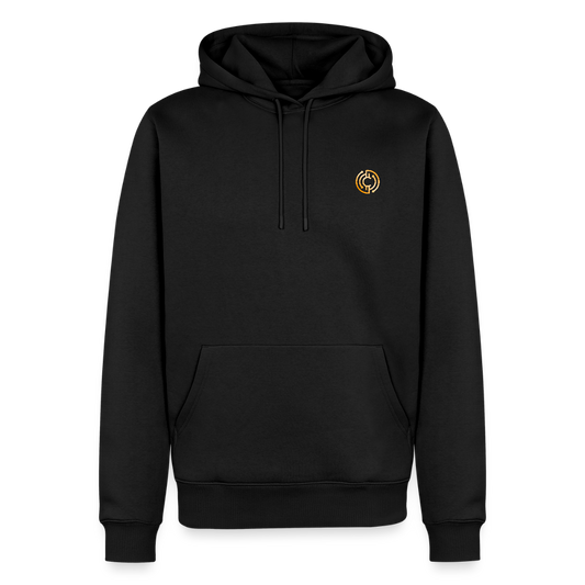 Männer Premium Hoodie Logo - Schwarz