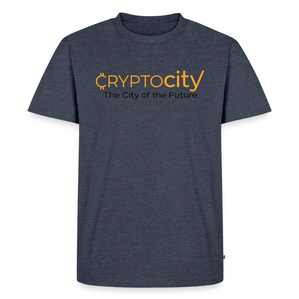 Männer Premium T-Shirt City of the Future - Jeansblau 