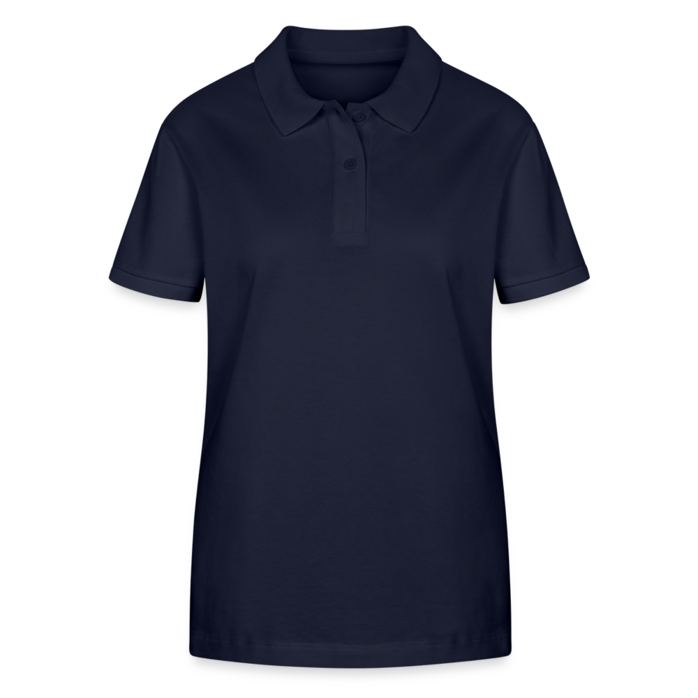 Frauen Bio-Poloshirt The City of the Future - Navy