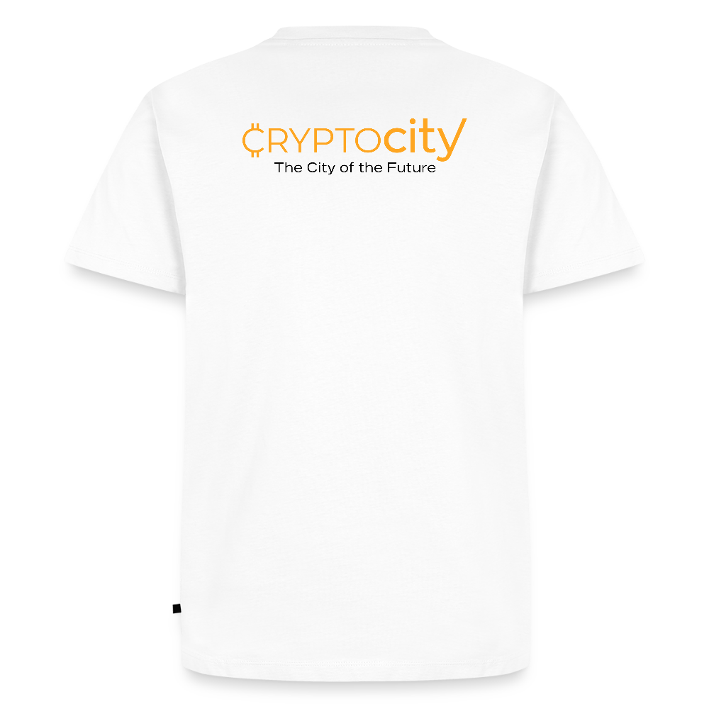 Männer Premium T-Shirt The City + Logo - Weiß