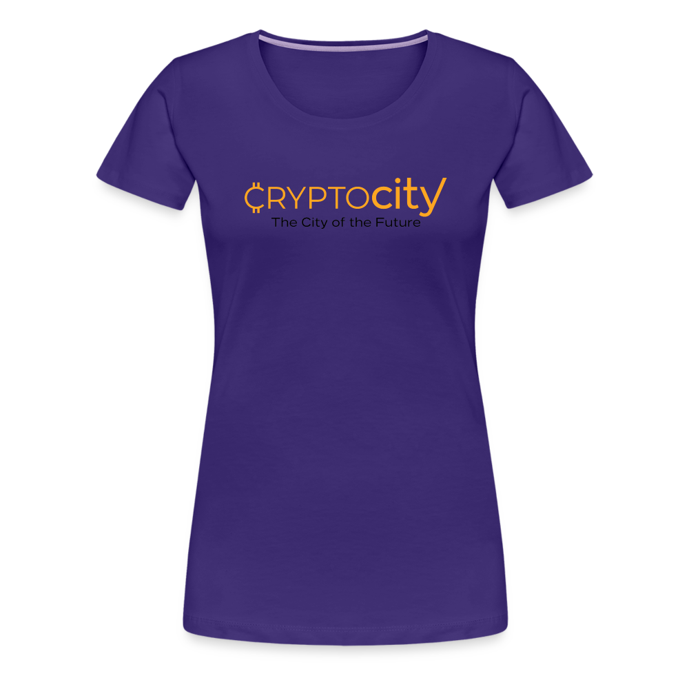 Frauen Premium T-Shirt The City of the Future - Lila