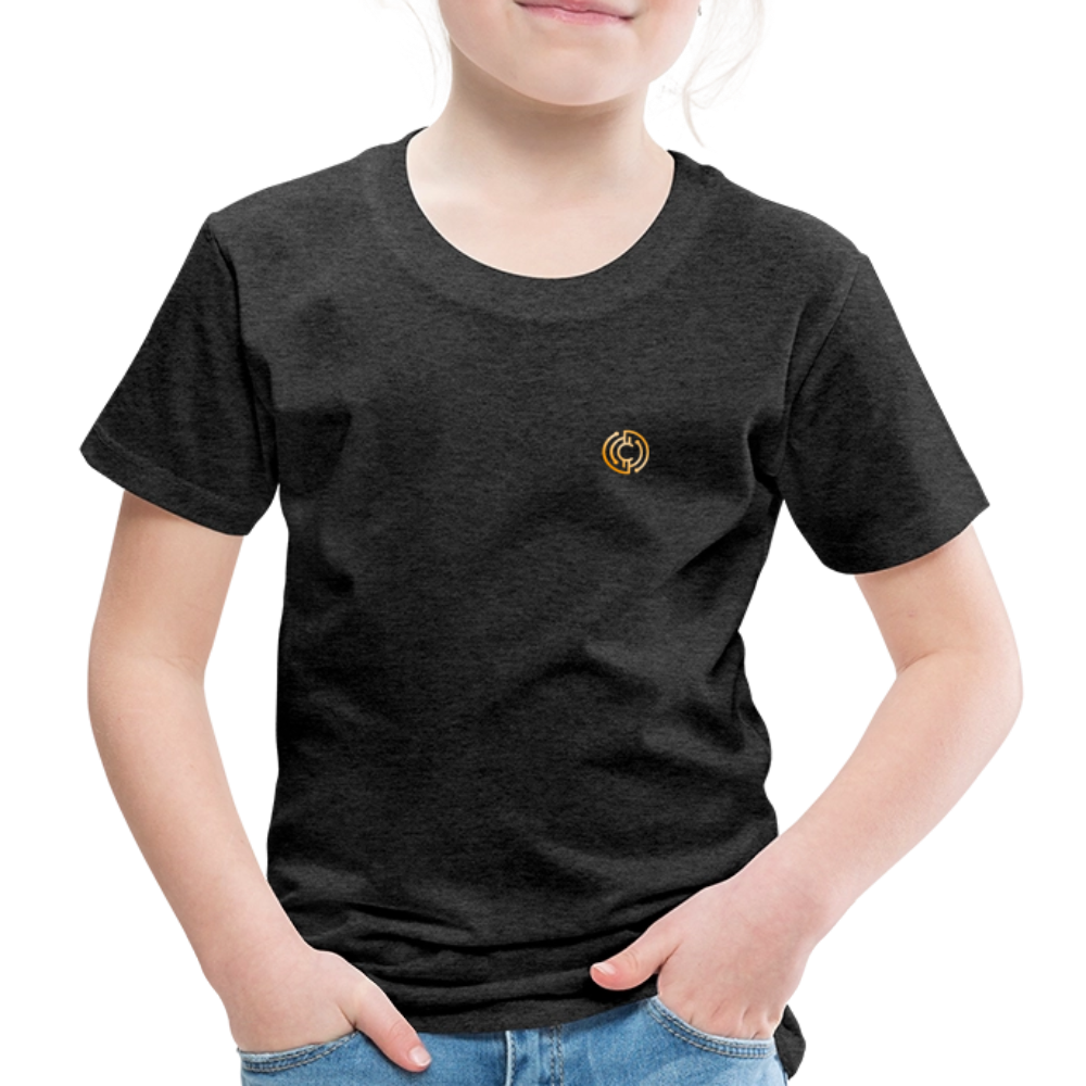 Kinder Premium T-Shirt Logo - Anthrazit